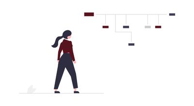 Illustration of a building operator using a plan of building's equipment to make the right decisions.
