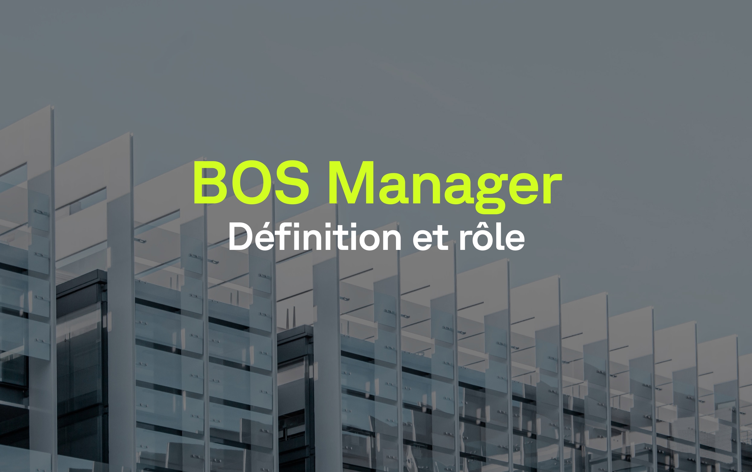 building avec texte bos manager